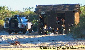 Beach shelter accommodation at Middle Lagoon Beach shelter accommodation at Middle Lagoon