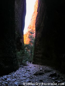 Climbing through Echidna Chasm Climbing through Echidna Chasm
