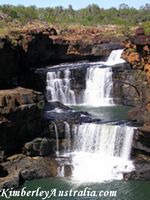The second and third tier of the Mitchell Falls. The second and third tier of the Mitchell Falls.