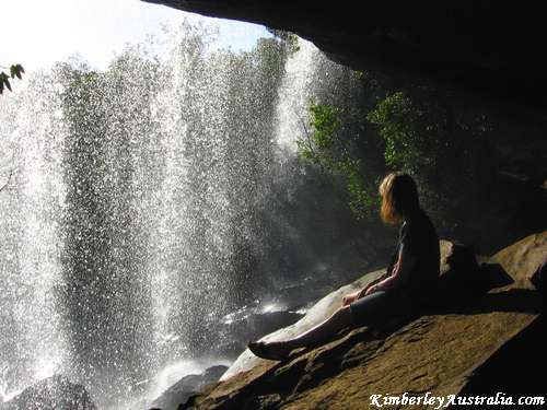 The cave underneath Little Mertens Falls The cave underneath Little Mertens Falls