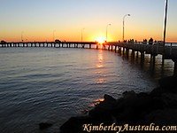 Sunset at the Derby jetty Sunset at the Derby jetty