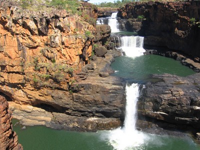 The Mitchell Falls at the end of May