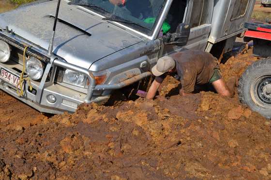 Digging out the wheels