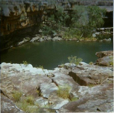 Mitchell Falls... no water running at all