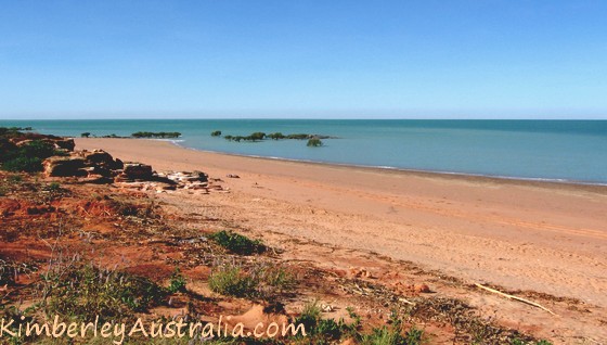 Beach at the Broome Bird Observatory