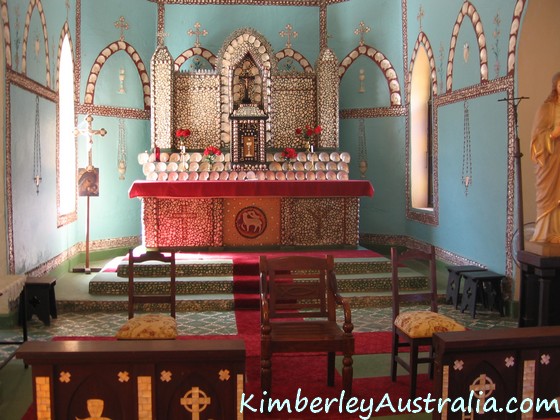 Beagle Bay's Sacred Heart Church altar
