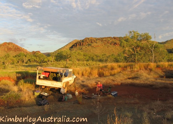 Camped outside Purnululu