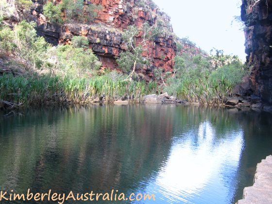 The second pool of Grevillea Gorge, also large and deep.