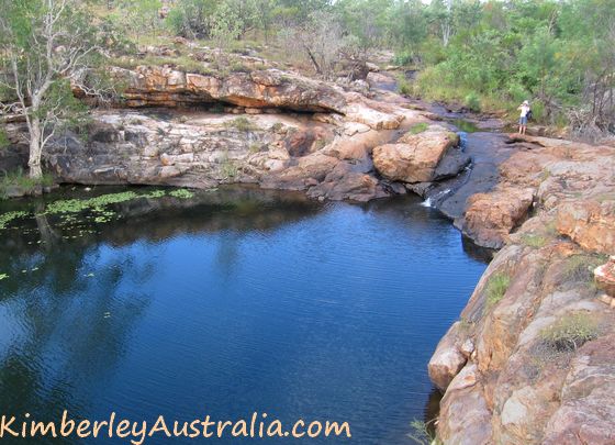 Standing above Lillie Pool