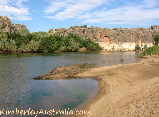 Walking at Geikie Gorge