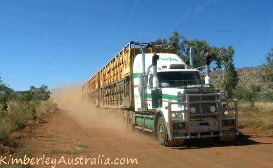 Road train on the Gibb River Road