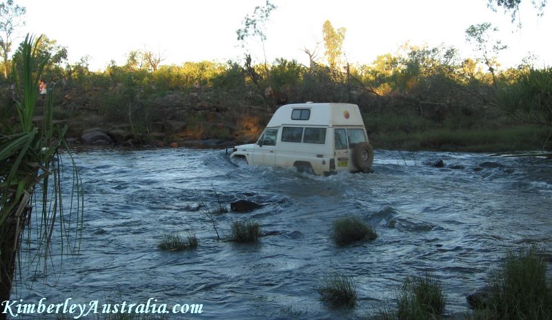 River crossing on the Gibb River Road
