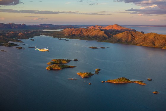 Aerial view of Lake Argyle