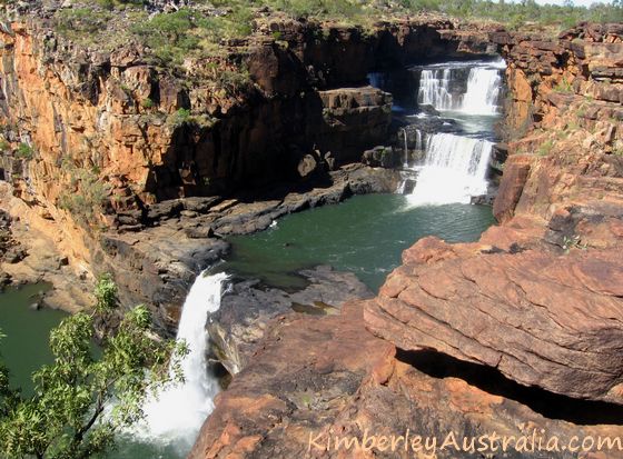 First view of the falls