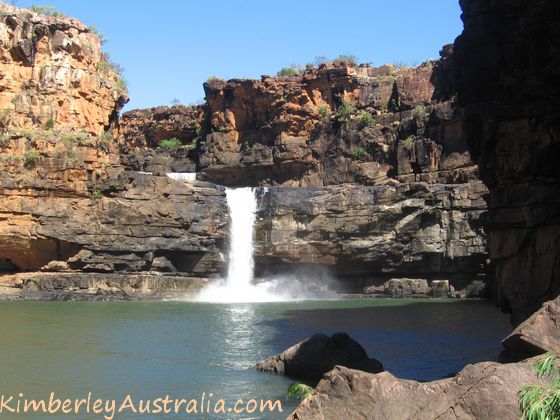 At the bottom of the Mitchell Falls