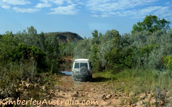 The Mitchell Plateau track at its roughest.