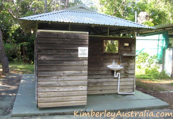Shared bathrooms at Mount Hart Wilderness Lodge