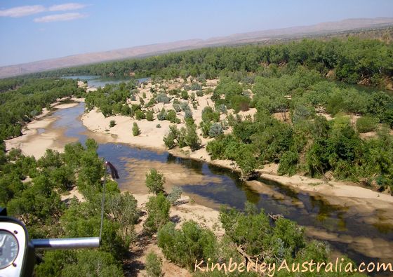 Shallow, sandy part of the Ord River