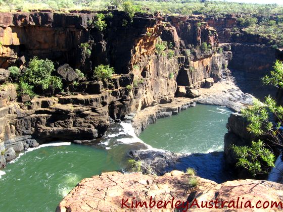 Standing at the top of Mitchell Falls