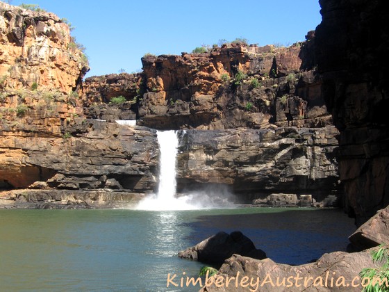 At the bottom of the Mitchell Falls