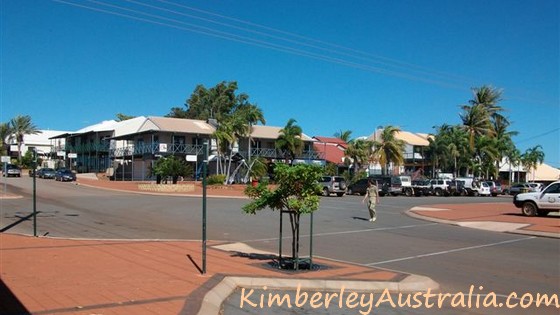 Typical view of the town Broome in WA