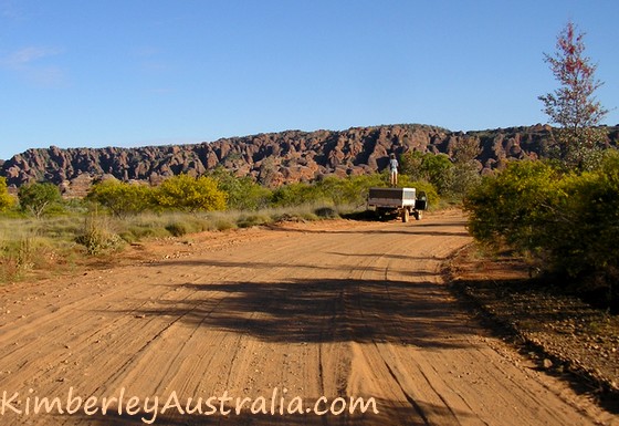 Road into Purnululu National Park