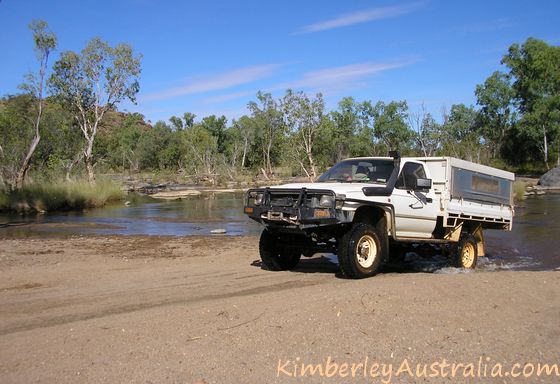 Creek crossing exit on the way into the Bungles