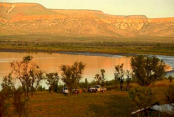 View towards river campground at Home Valley Station