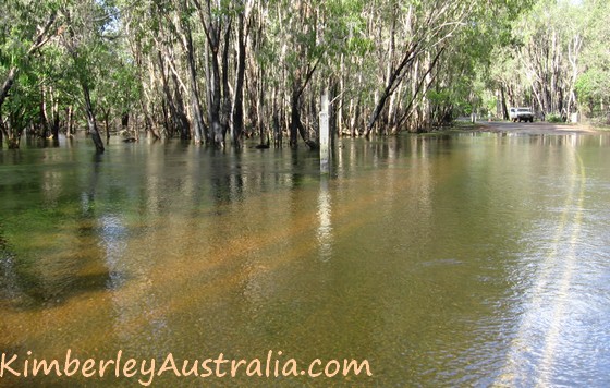 Flooded main road