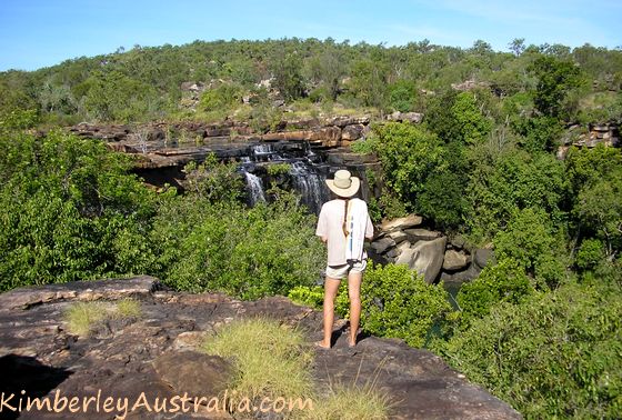 Looking at Little Mertens Falls