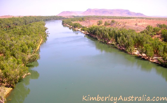 Deep, slow-moving part of Ord River