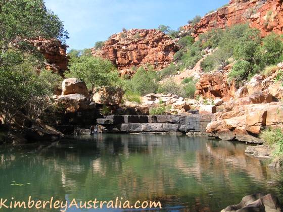 Side gorge and little waterfall