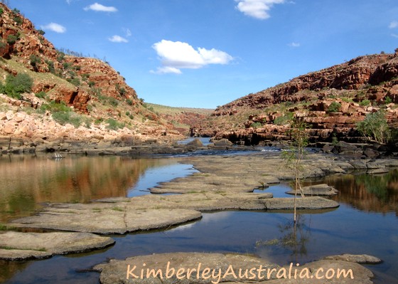 Looking back towards the third pool of Sir John Gorge.