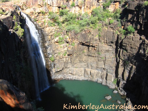 Morning view of Big Mertens Fall